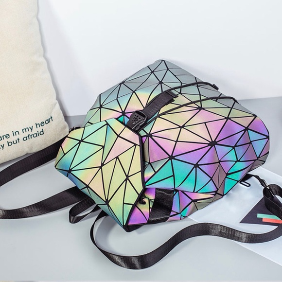 Holographic Backpack  Reflective Luminous NEW . - Picture 8 of 8